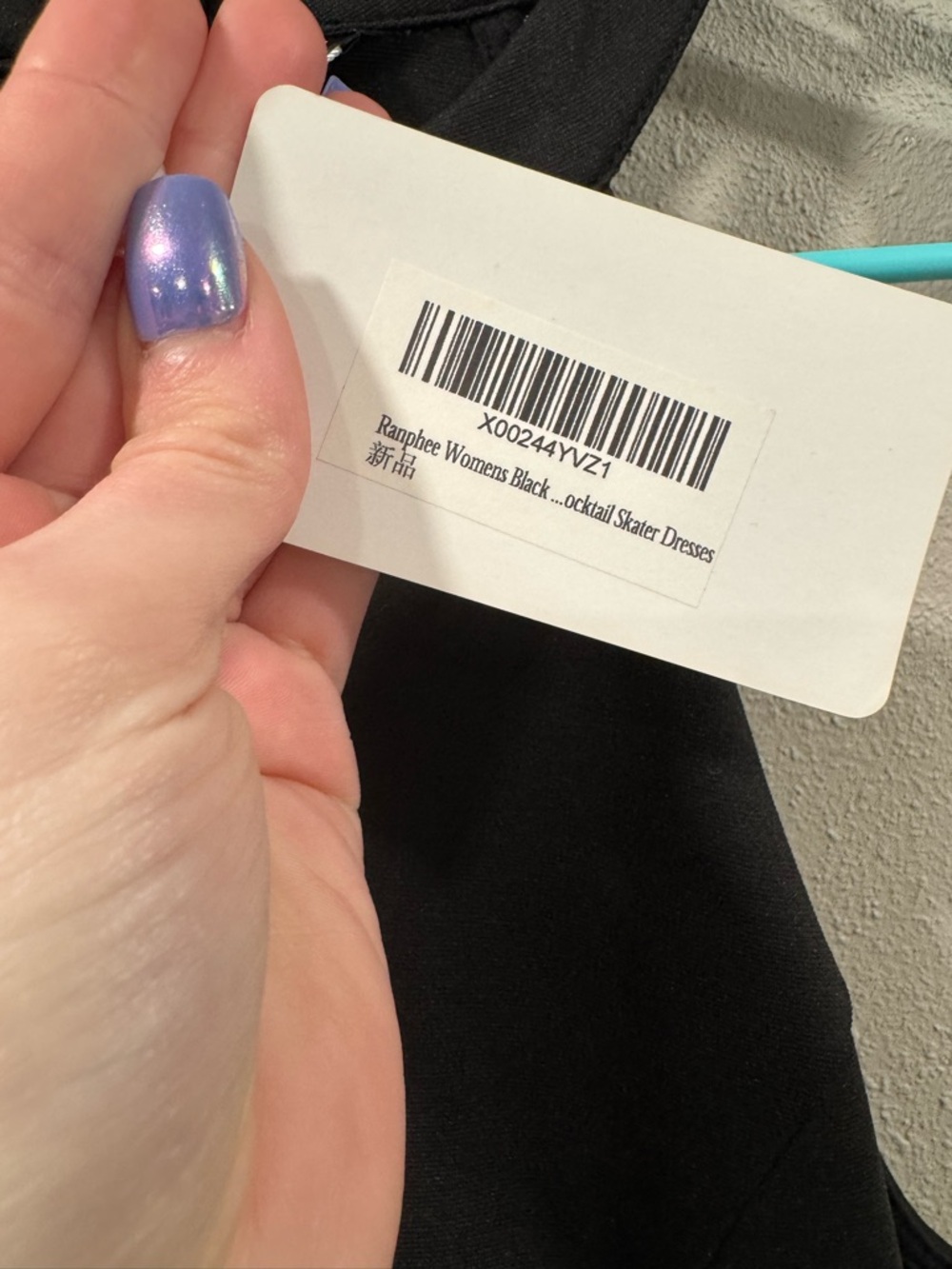 NWT Classic Black Halter Fit & Flare Mini Dress - Picture 5 of 7